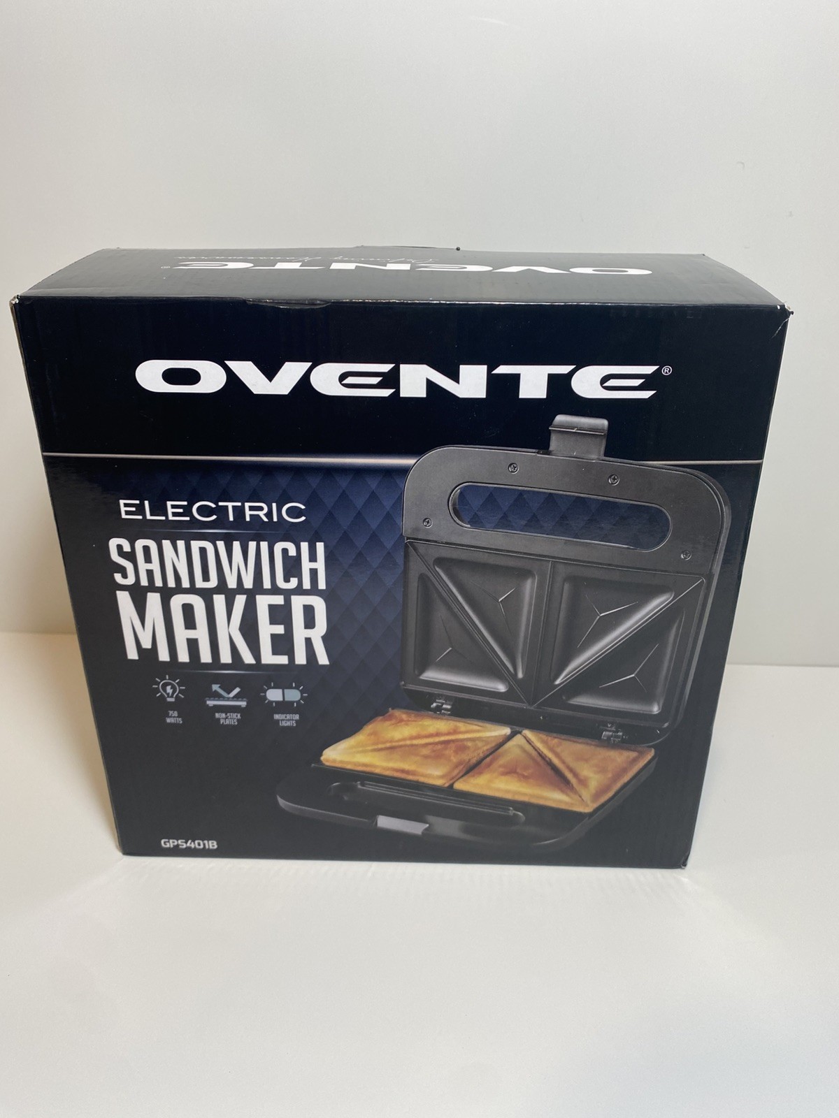 OVENTE Electric Sandwich Maker with Non-Stick Plates, Indicator Lights, “NEW”