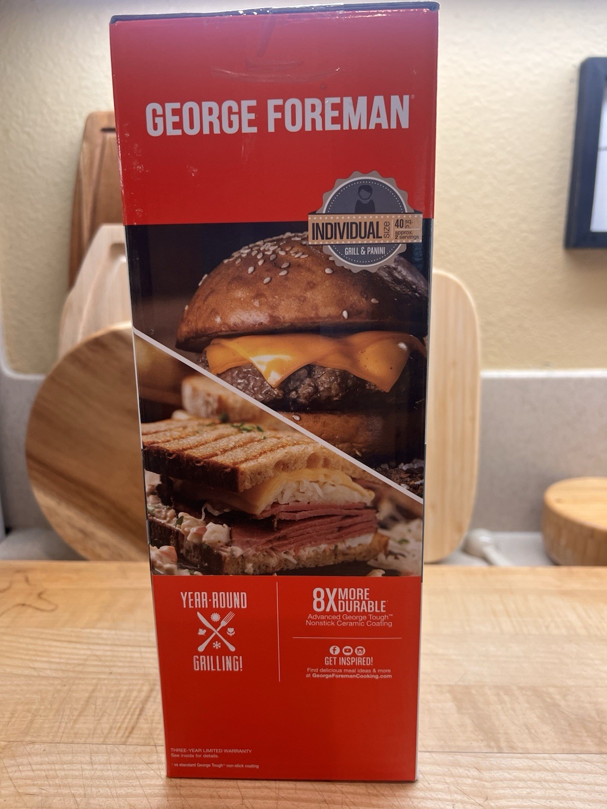 George Foreman GR10B 2-Serving Classic Plate Electric Grill Black