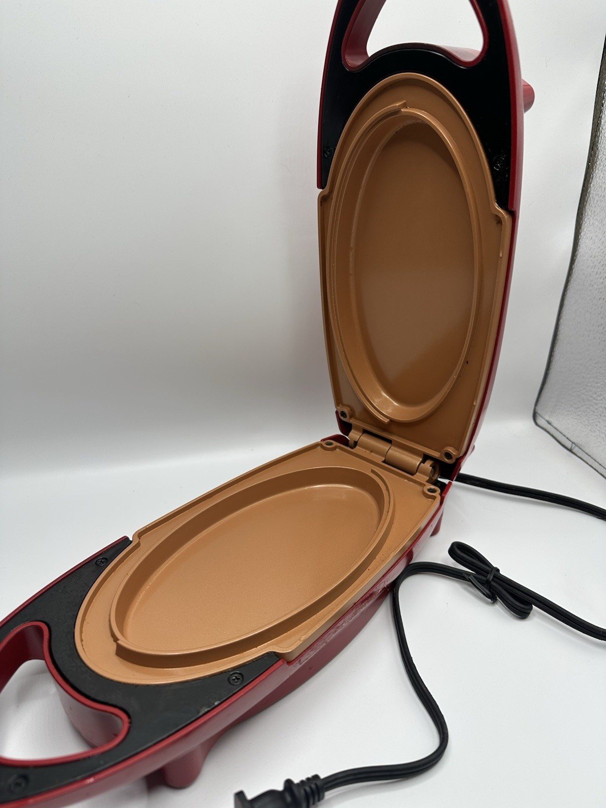 Copper Red 5 Minute Chef Electric Meal Maker Frying Pan NonStick- WORKING