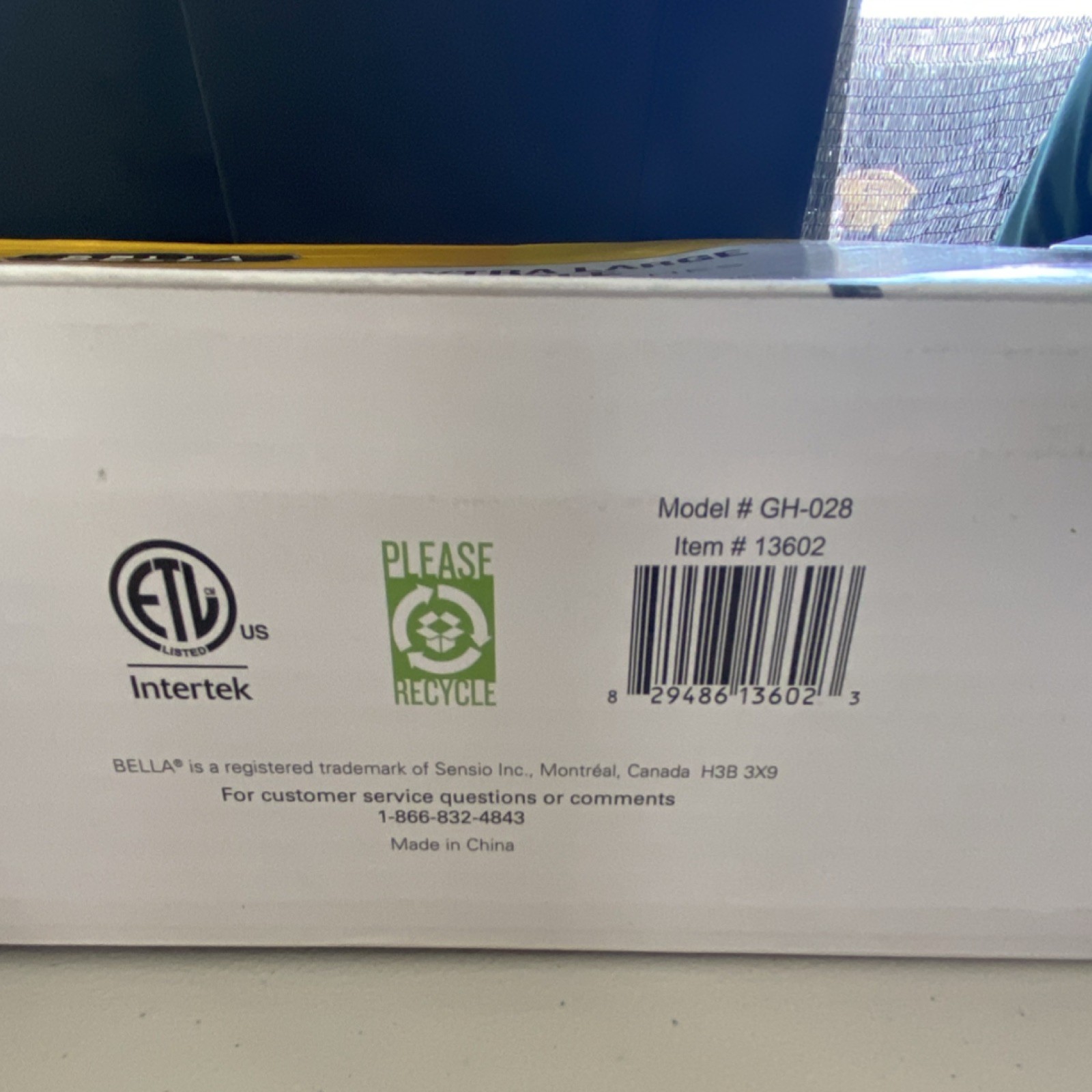 Bella Extra Large Electric Griddle GH-028 10.5x20in 1500W Non-Stick New In Box