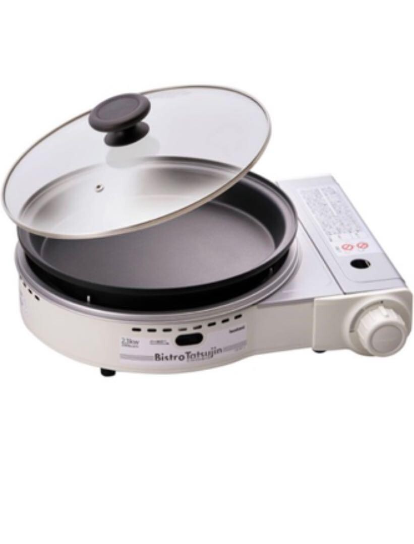 Iwatani CB-GP-W Cassette Gas Grill Pan Shabu Bistro Master II White color JP NEW