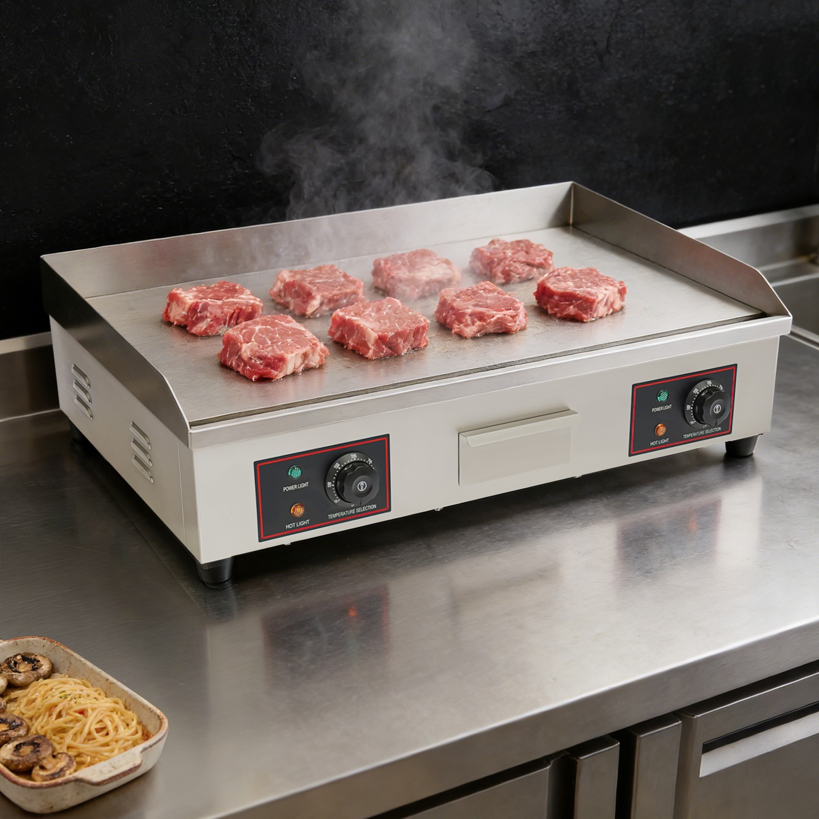 30?? 3000W Commercial Restaurant Grill BBQ Flat Top Electric Countertop Griddle