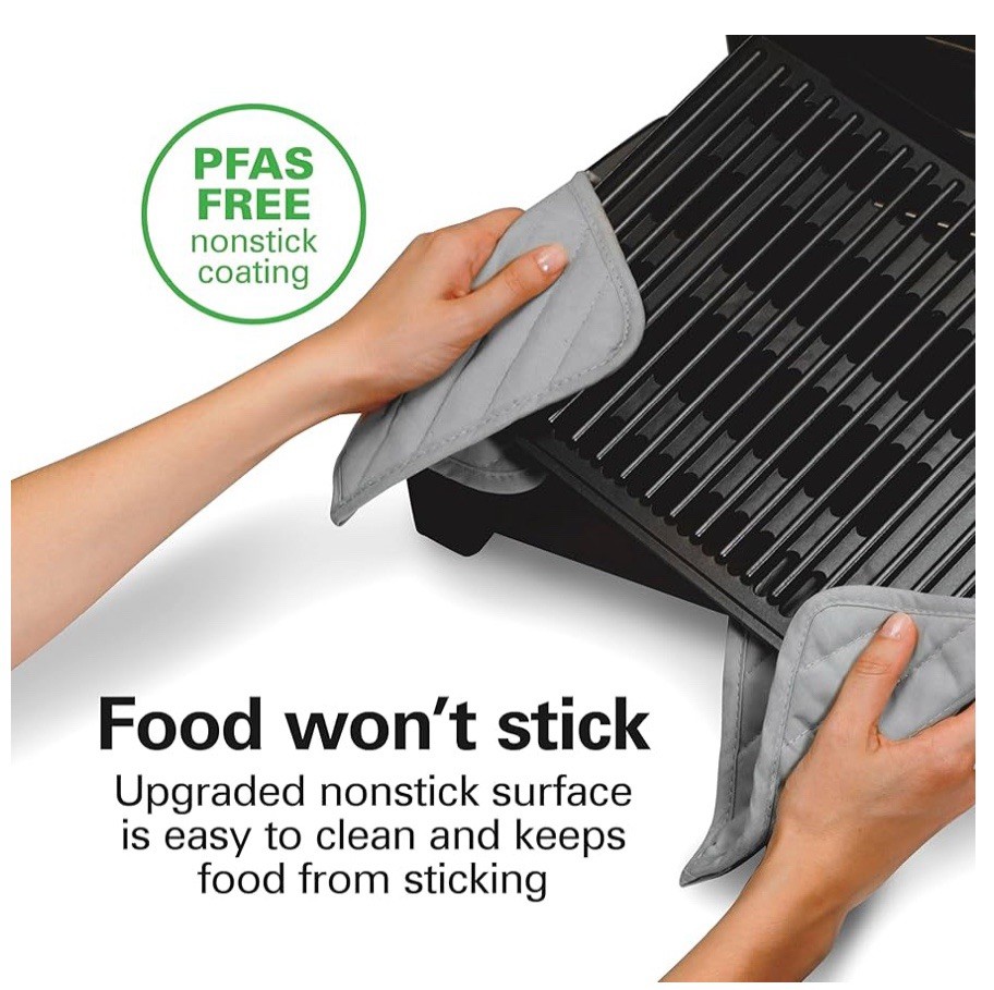 NEW IN BOX Hamilton Beach Electric Indoor Searing Grill Stainless Steel 25360