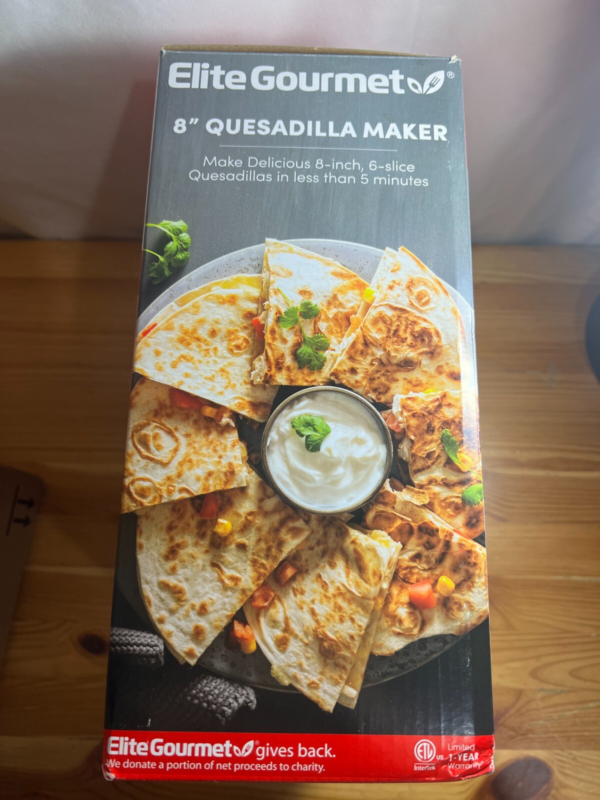 Elite Gourmet EQD413 Non-Stick Electric, Mexican Taco Tuesday Quesadilla Maker