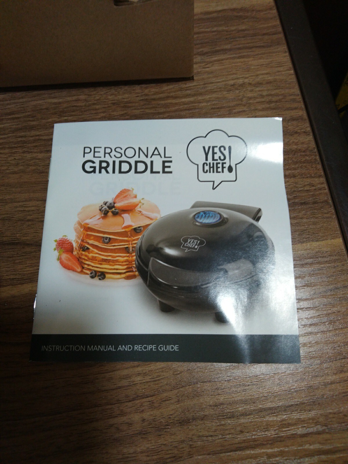 Yes Chef! Personal Griddle Green with Recipe Guide