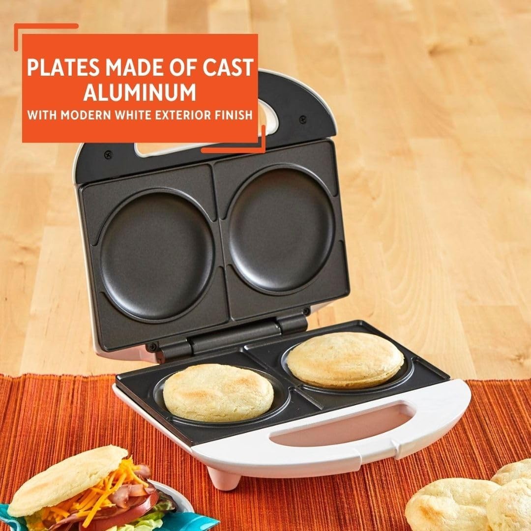 2 Slot Electric Arepa Maker White