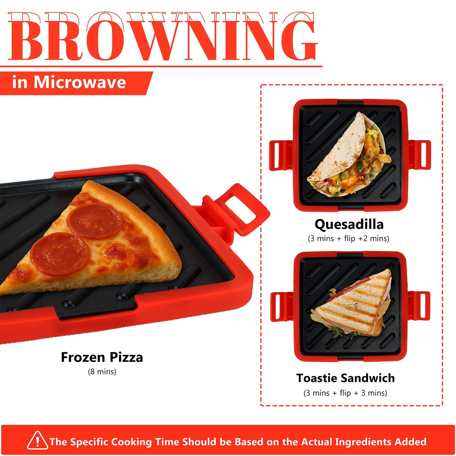 Microwave Sandwich Maker – Microwave Toastie Sandwich Maker，3-in-1 Toastie Pa…