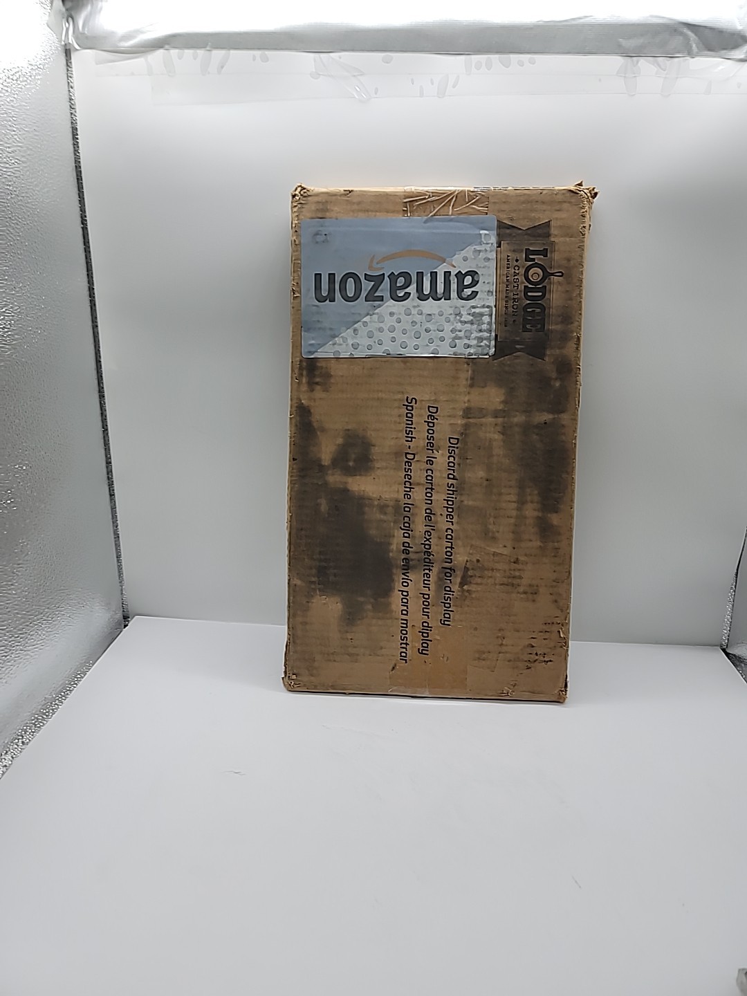 Double Sided Grill Griddle Lodge Cast Iron Seasoned Reversible 16.75 x 11.5 LDP3
