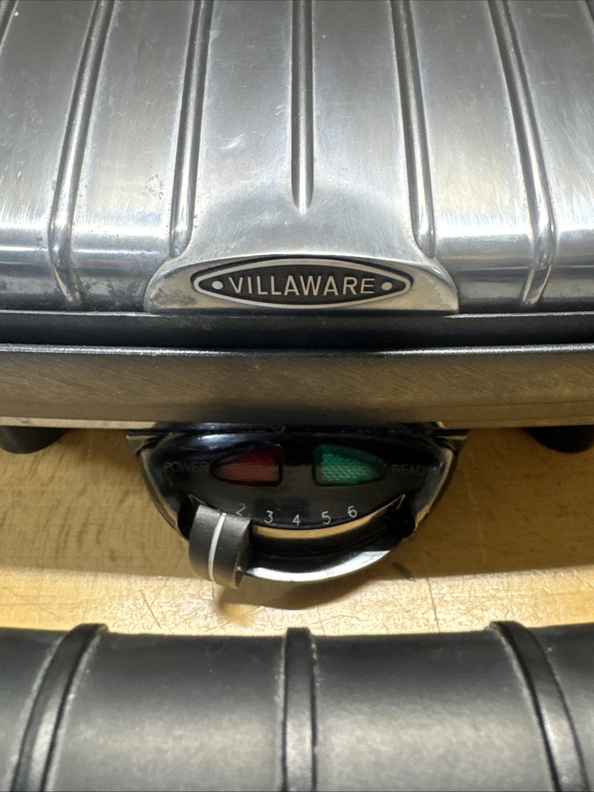 VillaWare Uno Panini Grill Press Model 2160 Sandwich Maker Adjustable Temp