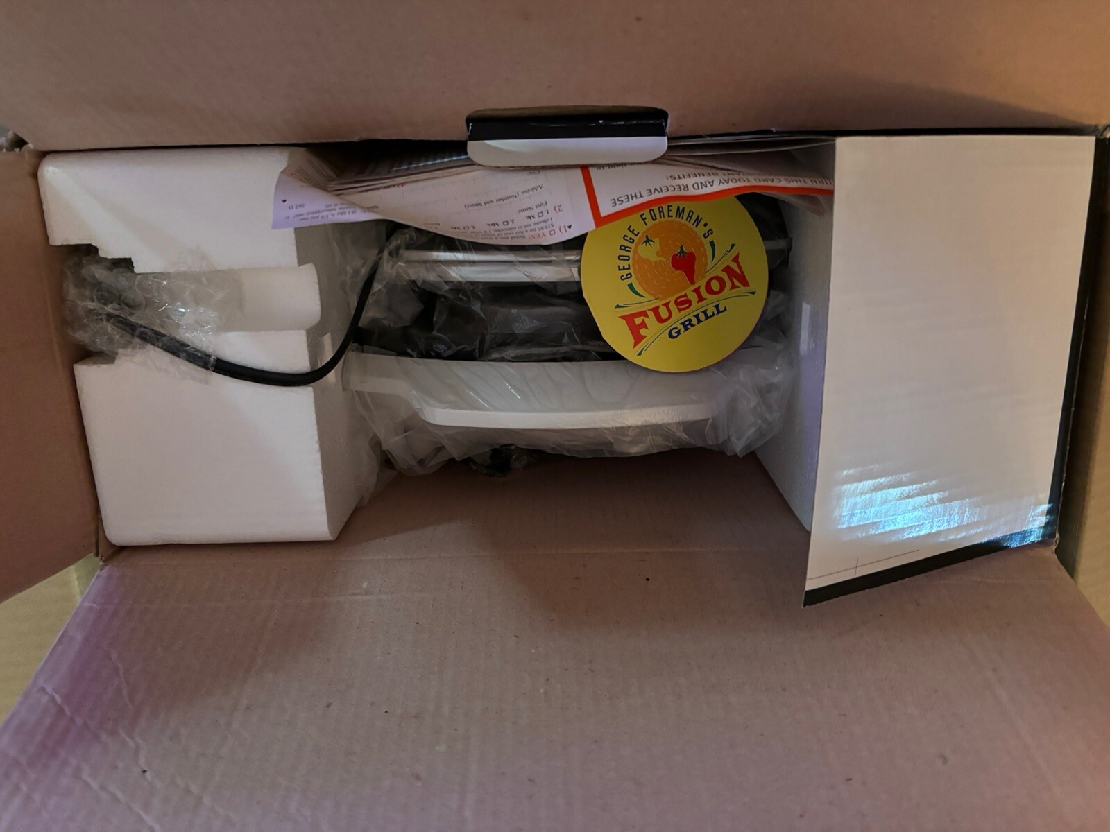 George Foreman Party Time Grill Fusion W/bonus Grill Combo NIB