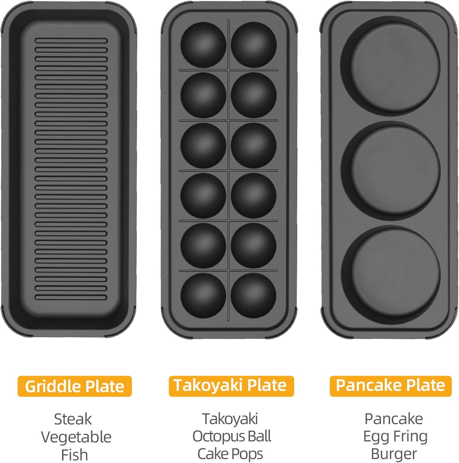 Multifunctional Electric Griddle Electric Grill Nonstick Baking Maker With 3 Int