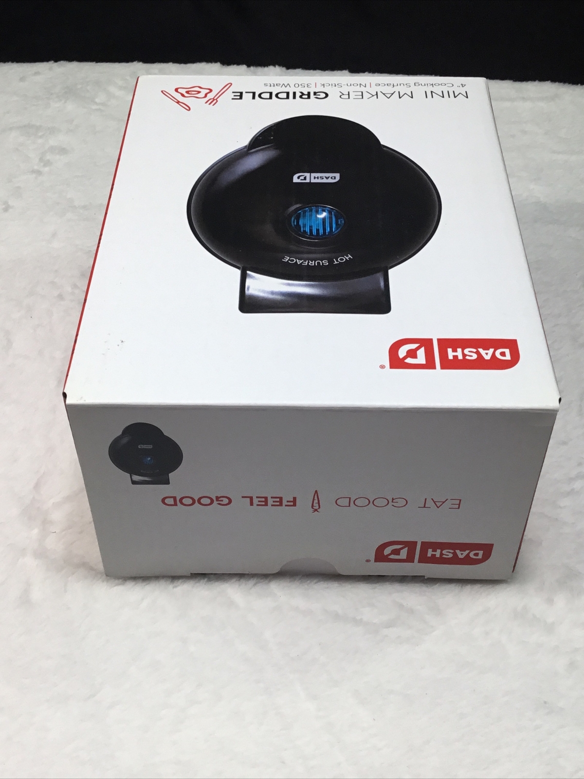 Dash Compact Mini Maker Griddle 4” Nonstick Cooking Surface Plug In 350 Watts