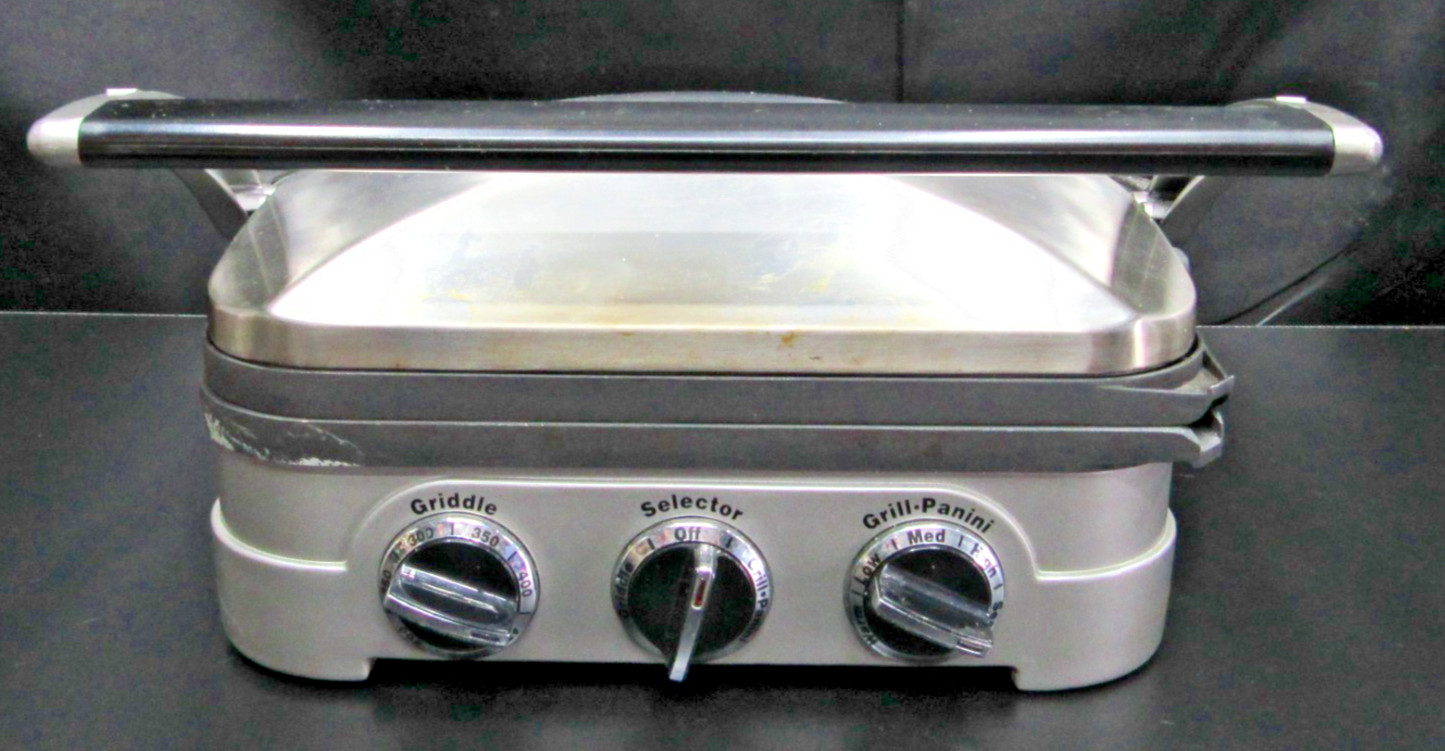Cuisinart Griddler GR-4 Series Indoor Grill Panini Press Griddle Waffle Maker