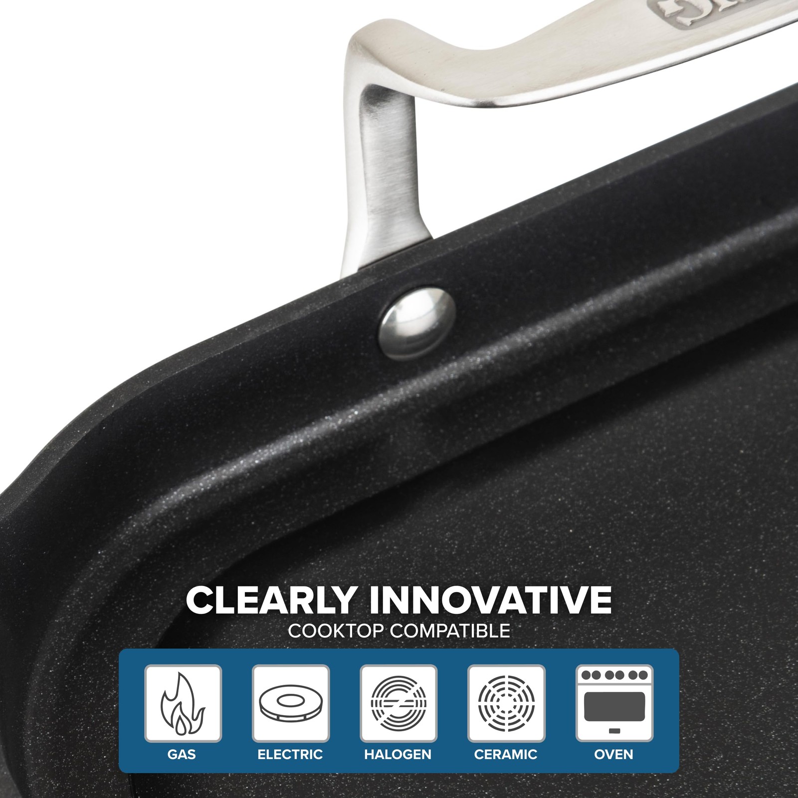 Nonstick Double Burner Griddle, 19 x 11 Inch Hard Anodized Kitchen Grill Pan …
