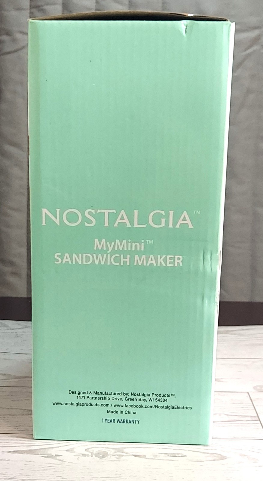 Nostalgia MyMini Sandwich Maker Mint Green Grilled Cheese Open Box