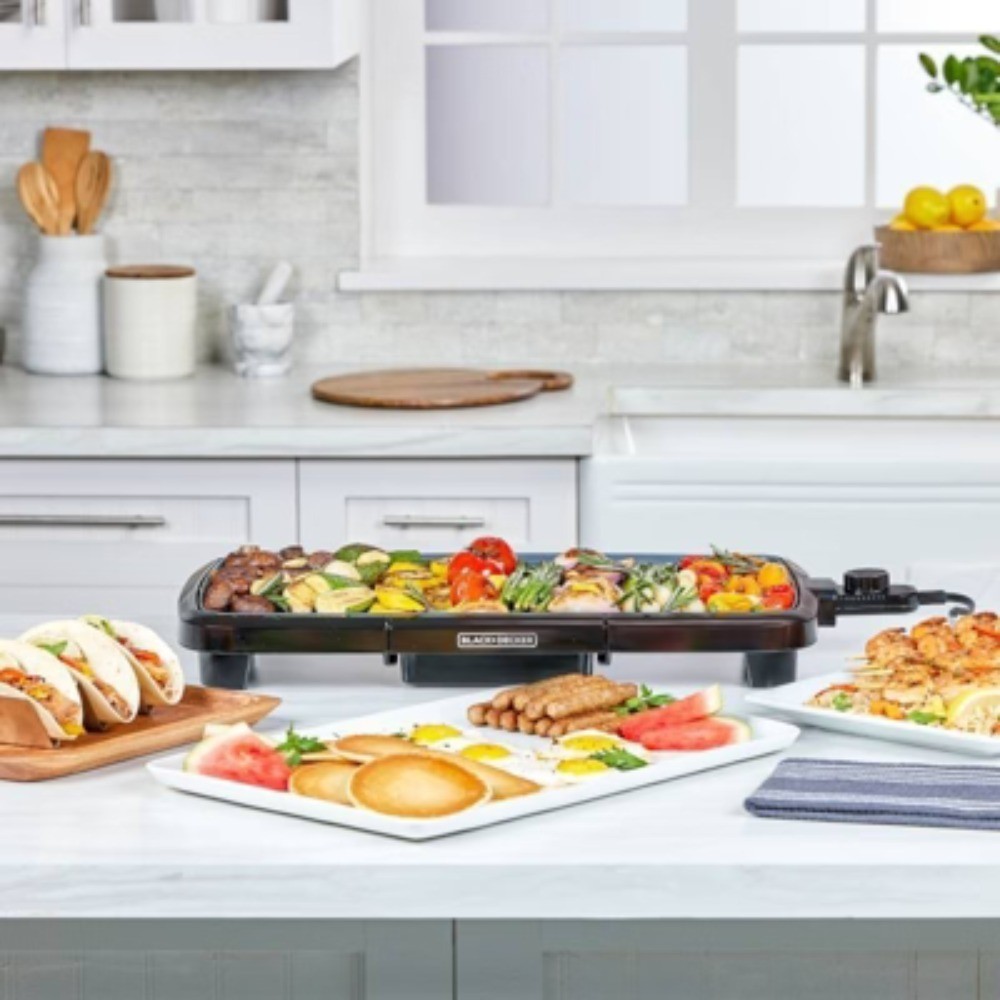 BLACK+DECKER 20in Electric Griddle, Family Size Nonstick 1500W new