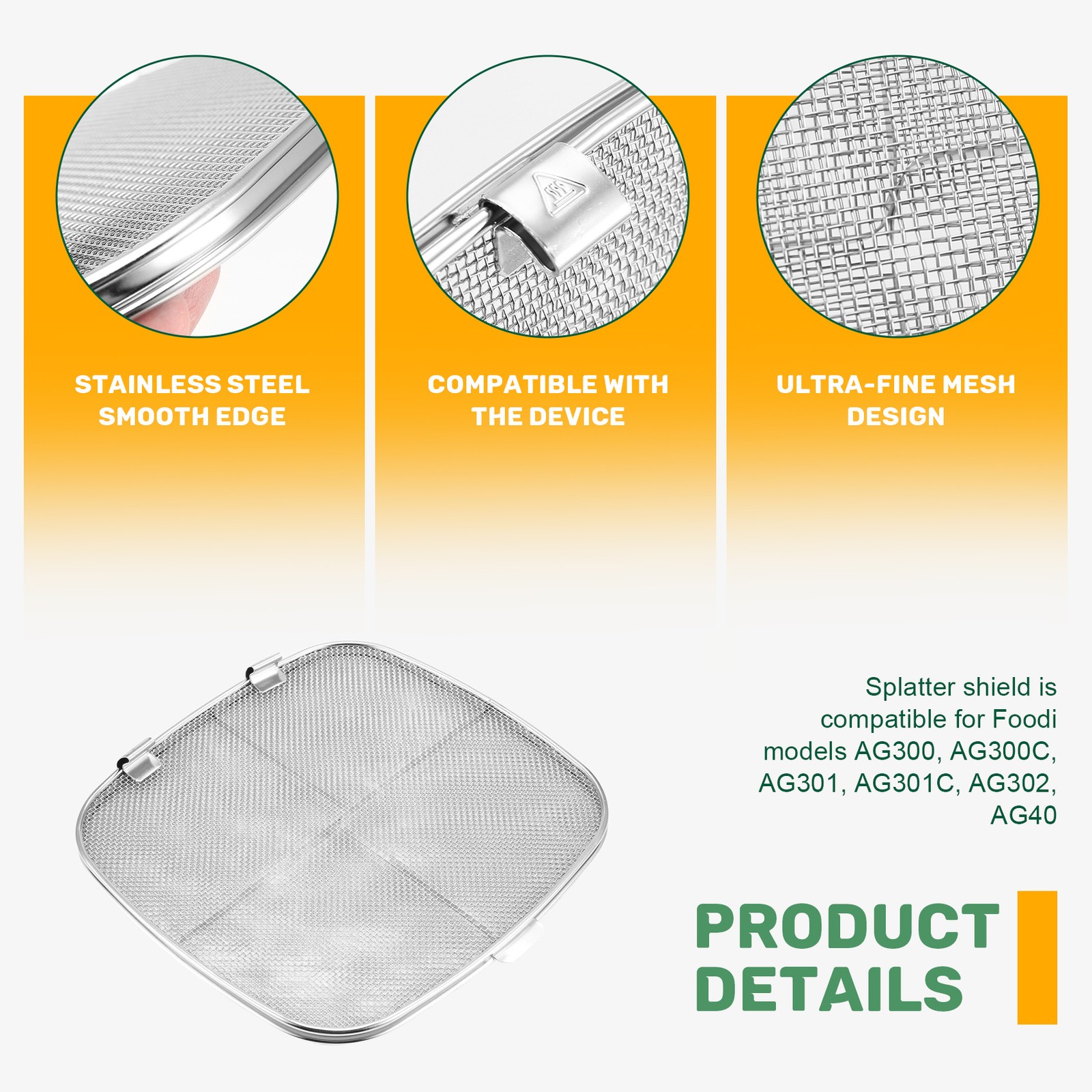 Replacement Splatter Shield for Foodi AG301 5-In-1 Indoor Grill,7059