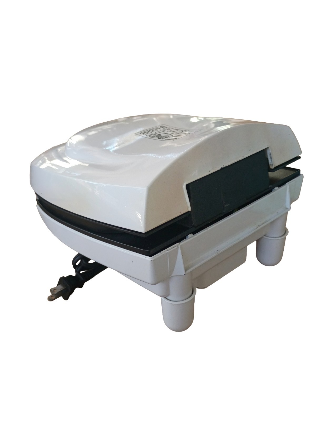 Vintage George Foreman Lean Mean Fat Grilling Machine GR20TMR White 8.5″ x 11″