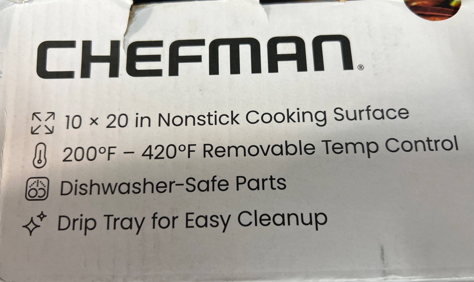 Chefman Extra Large Electric Griddle RJ23-LG-V3 Nonstick W/ Box Tested
