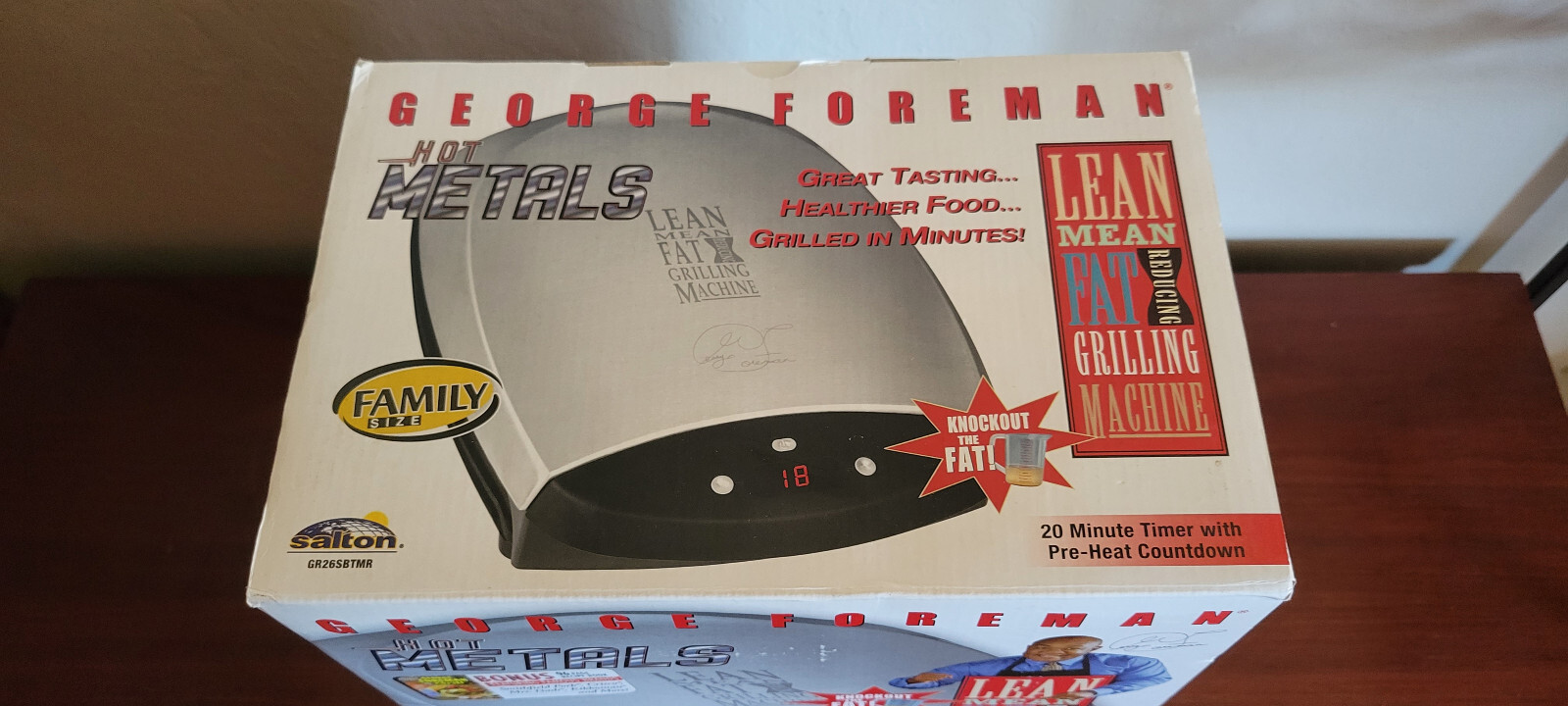 George Foreman GR26SBTMR Hot Metals Lean Mean Grilling Machine