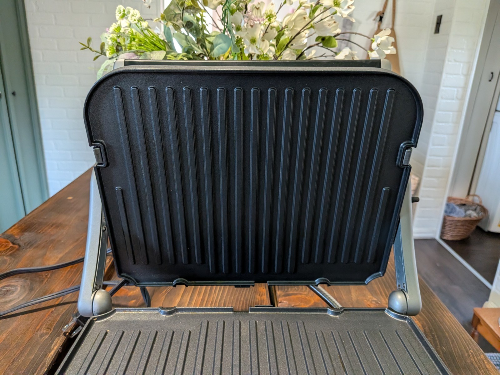 Cuisinart 5-in-1 Griddler Grill Panini Press GR-4N Stainless Steel Waffle Plates