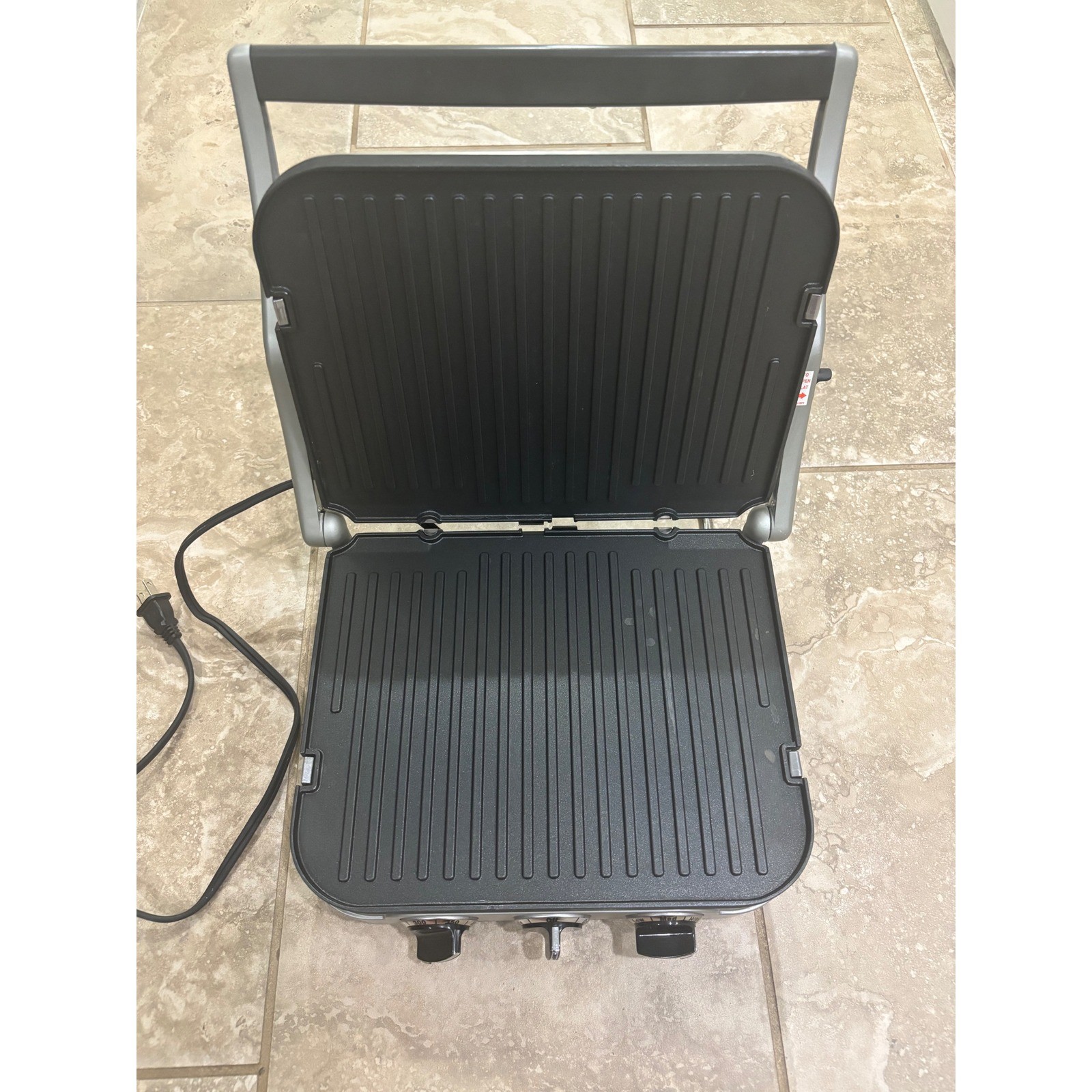 Cuisinart 5-in-1 Griddler Silver GR-4N Electric Contact Grill Panini Press