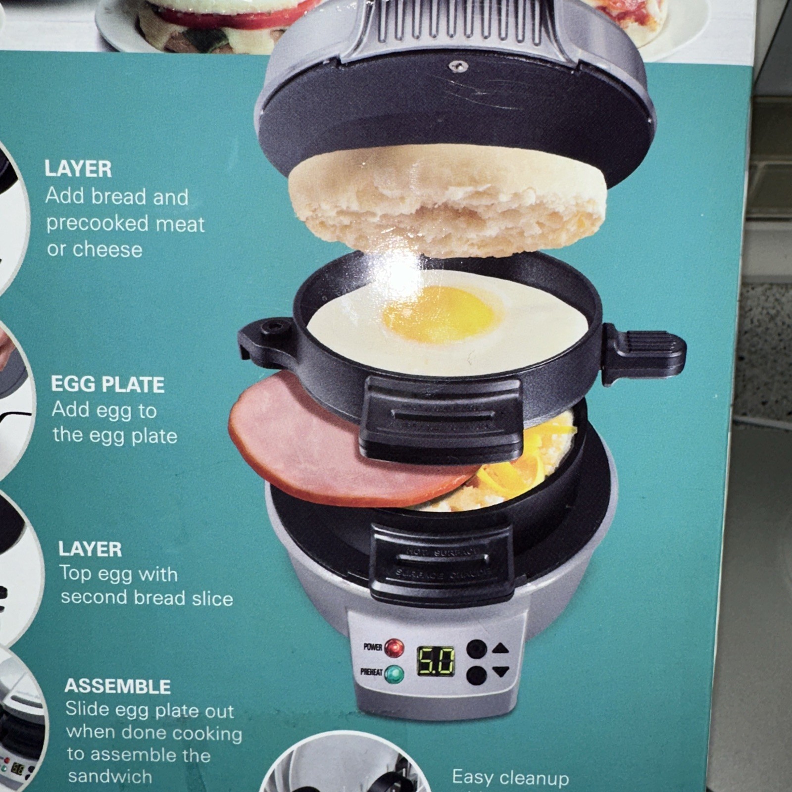 Hamilton Beach 25478R Breakfast Sandwich Maker