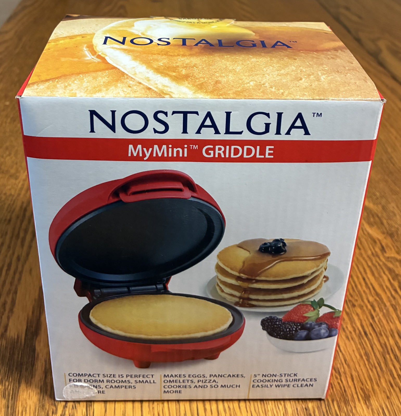 Nostalgia MyMini Griddle for Pancakes, Eggs, etc. Non-Stick Easy Cleanup