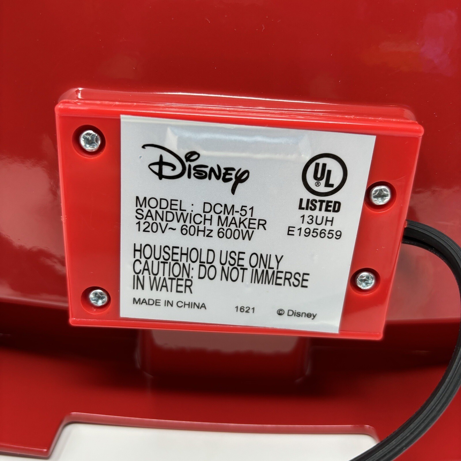 Disney Mickey Mouse French Toast Hot Sandwich Maker Grill DCM-5 ✅TESTED WORKS!
