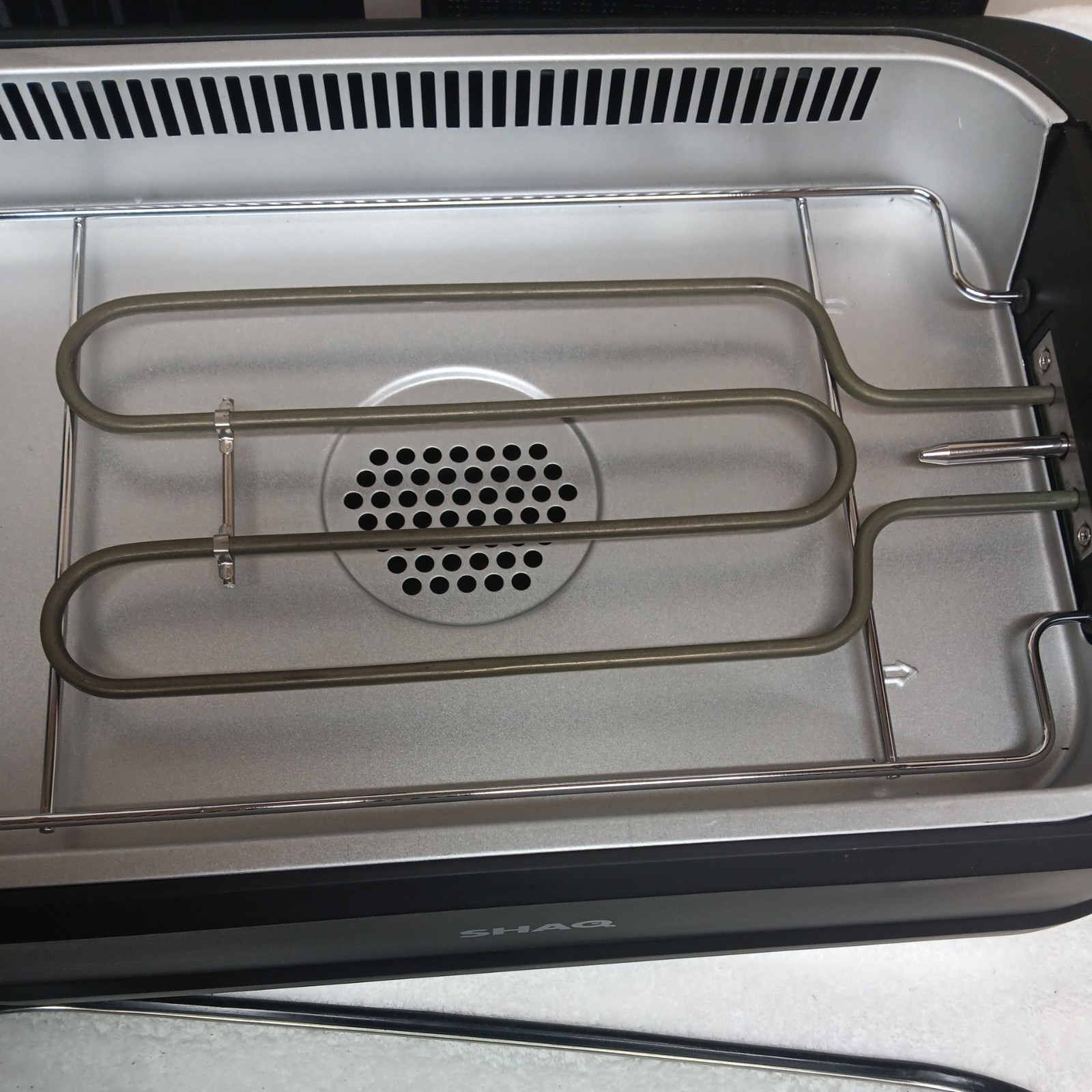 SHAQ 3-in-1 Smokeless Grill modelpg-1500xl open box never used. lift off lid