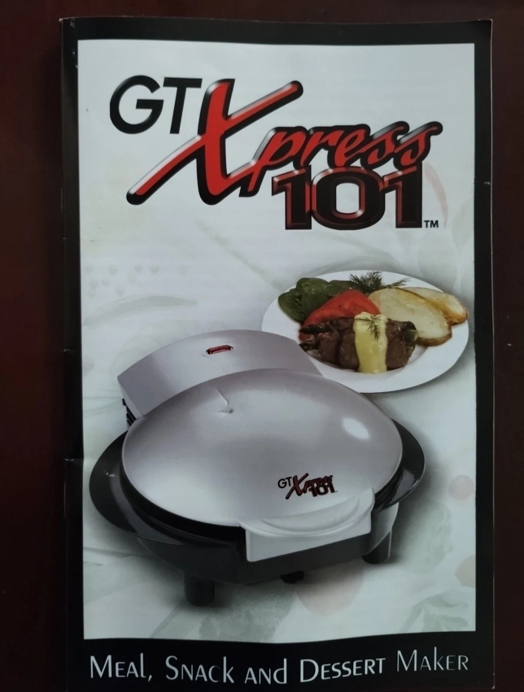 GT Xpress 101 Kitchen Countertop Appliance Grill, Sandwich, & Omelet Maker New!
