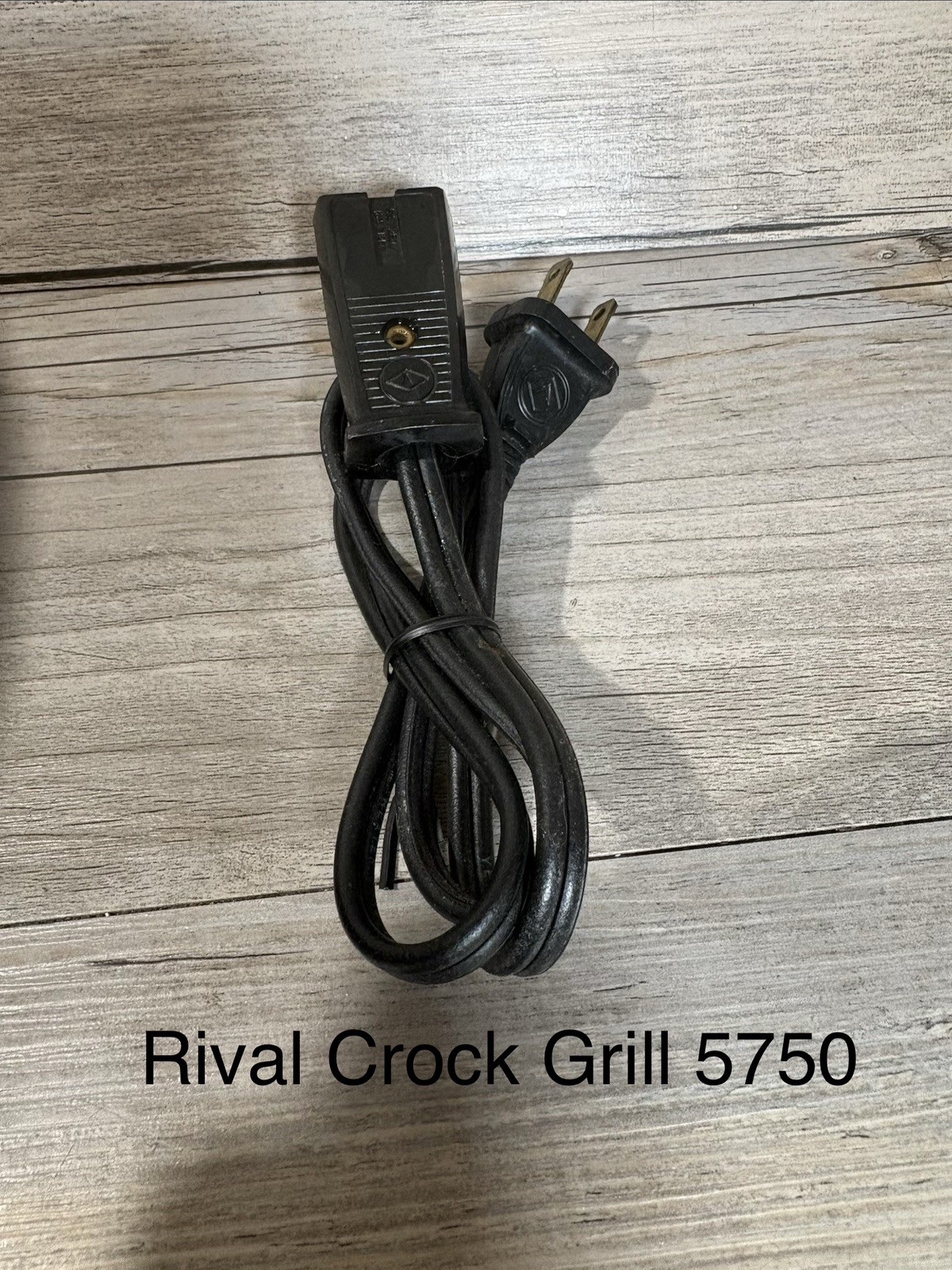 Rival Electric Crock Grill 5730 5740 5750 Power Cord Electrical Cord Two Pin OEM