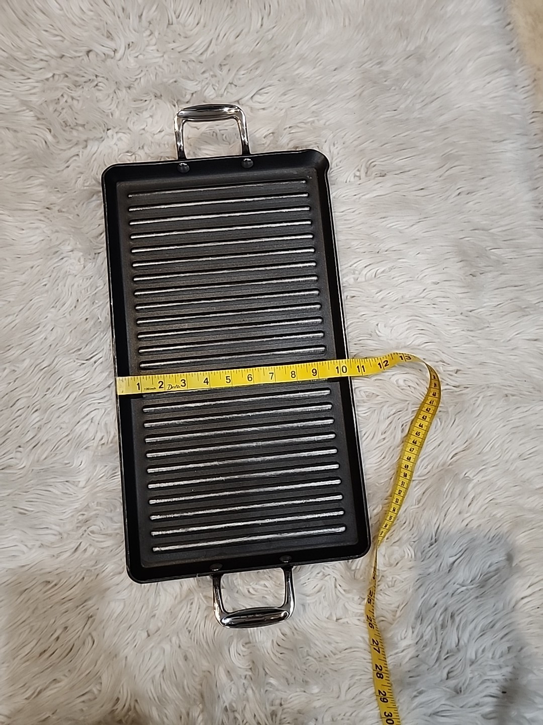 NutriChef Nonstick Grill & Griddle – Dishwasher Safe Double Burner, 18’’ x 10’’