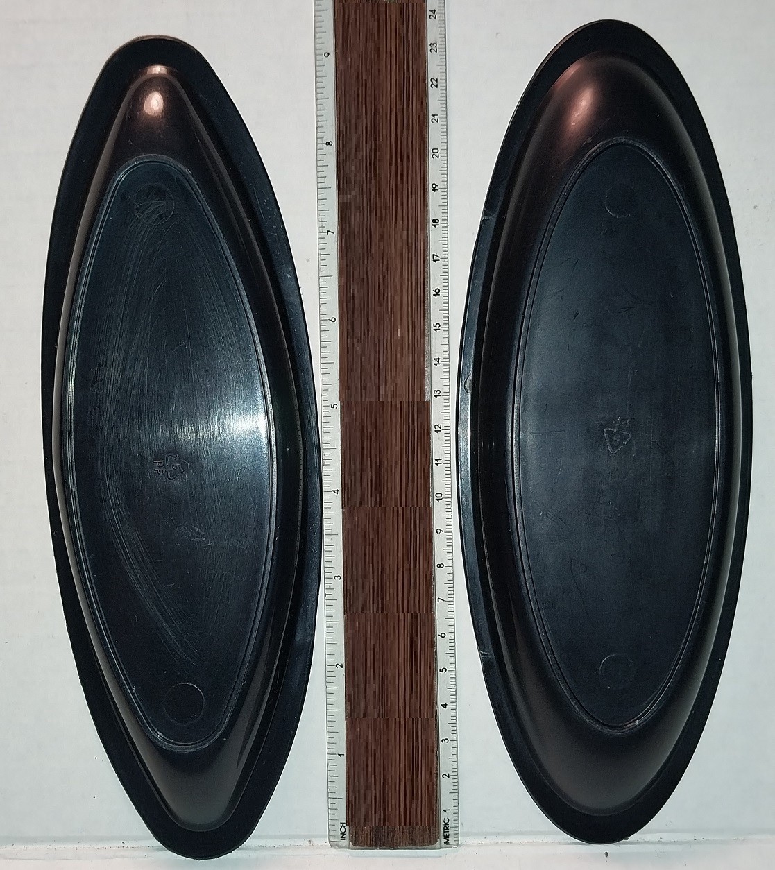 TWO (2) Classic GEORGE FOREMAN 9 1/4″ BLACK DRIP TRAYS – Grease Catchers $6Ship