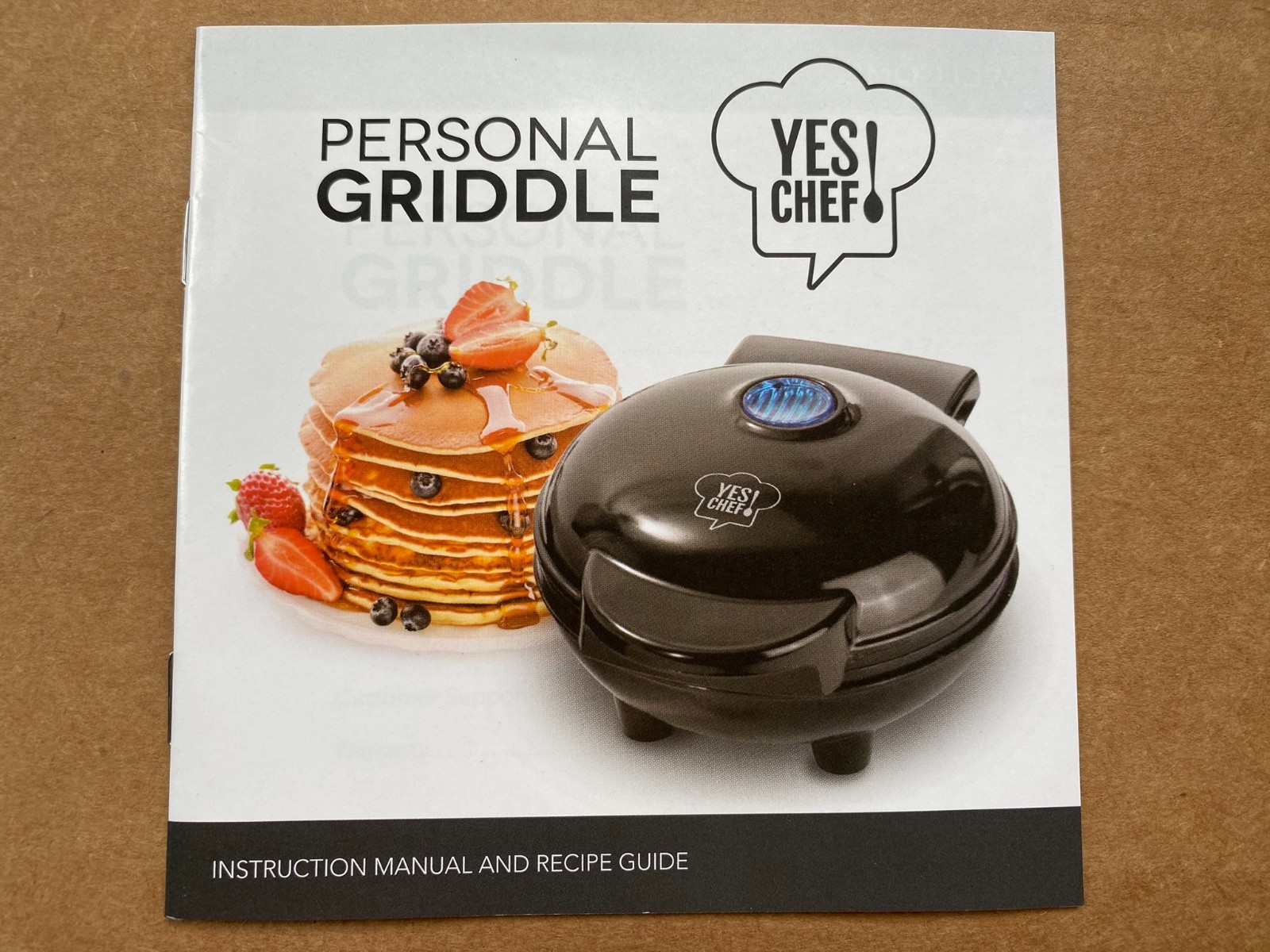 Yes Chief! – Personal Griddle – Black – New In Package – Never Been Used