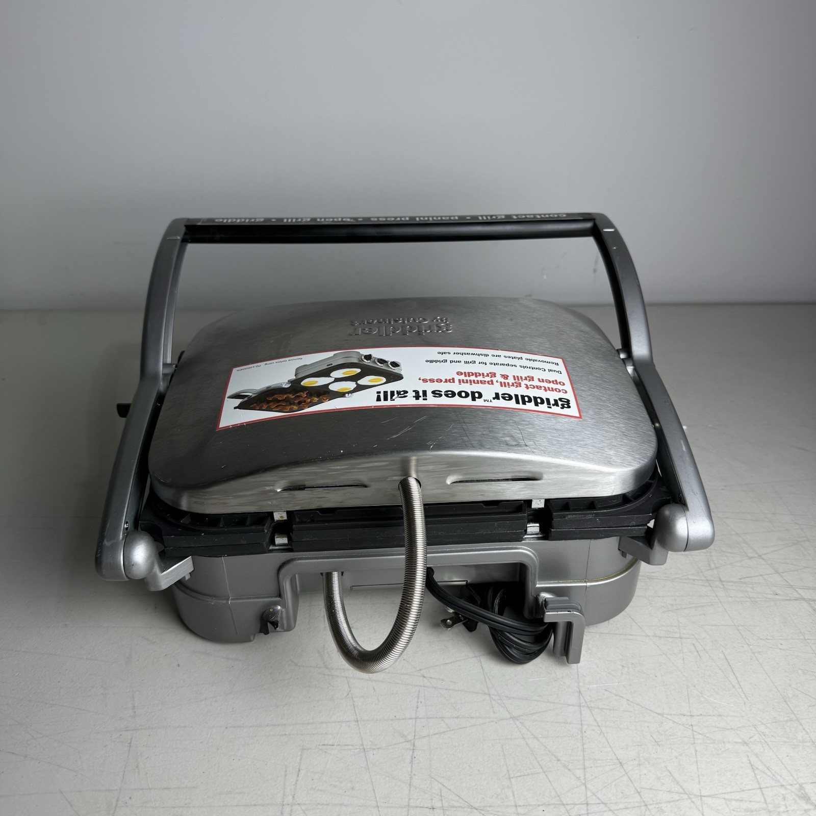 Cuisinart GR-4N 5-in-1 Grill Griddler Panini Maker 120V/1500W