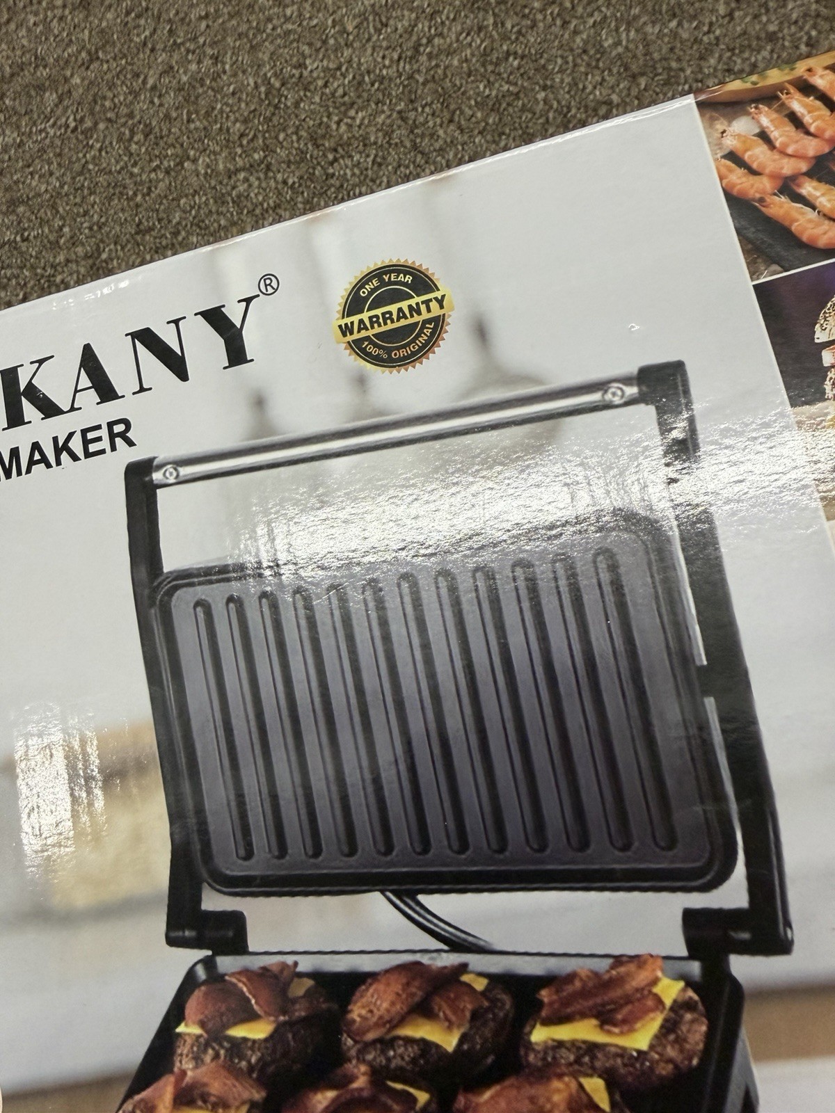 SOKANY SK-223 Electric Contact Grill 850W Stainless Steel Double-Side Heat SKU:T