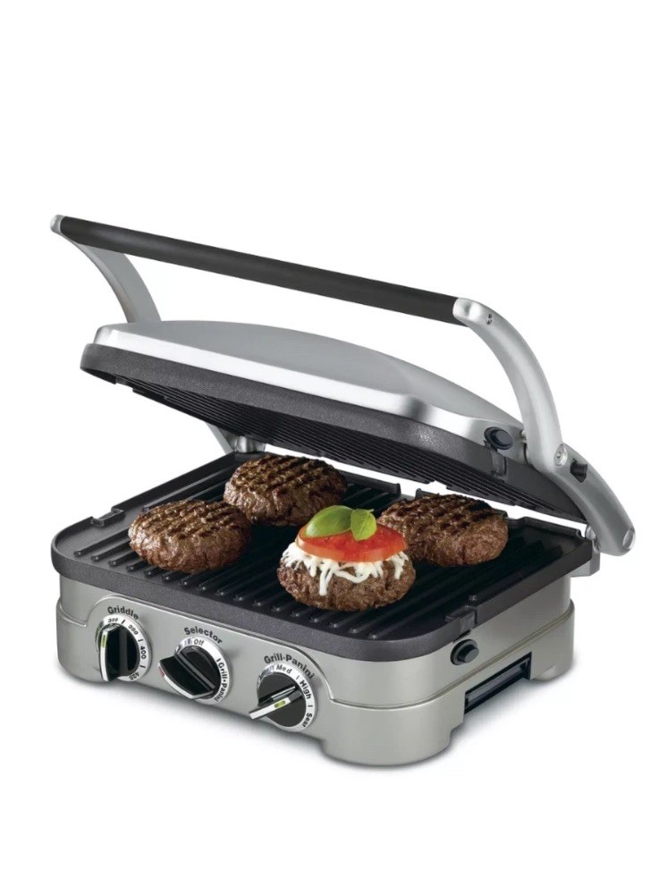 Cuisinart Griddler Indoor Grill Griddle Panini Press 5-in-1 Nonstick