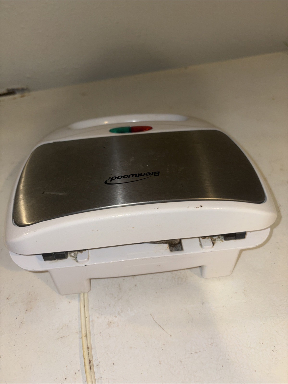 Brentwood Non Stick Panini Press and Sandwich Maker In White In