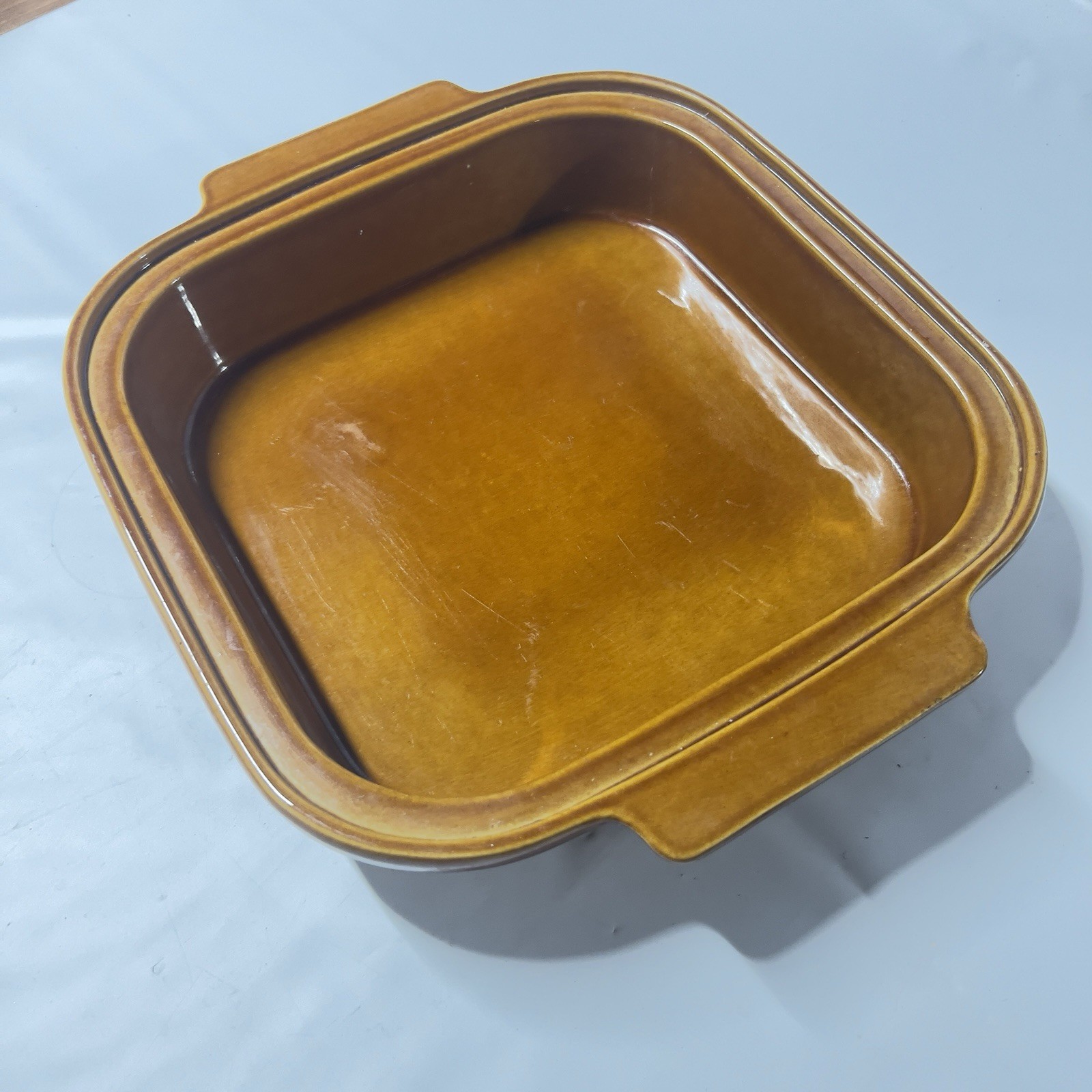 Vtg Sunbeam Electric Skillet Griddle Insert Stoneware Ceramic Casserole Dish 12″