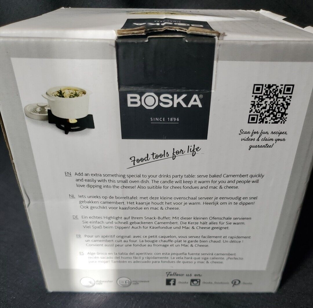 Boska Cheese Baker Oven Safe Dish Keeps Cheese Warm Made In Holland. Brand New