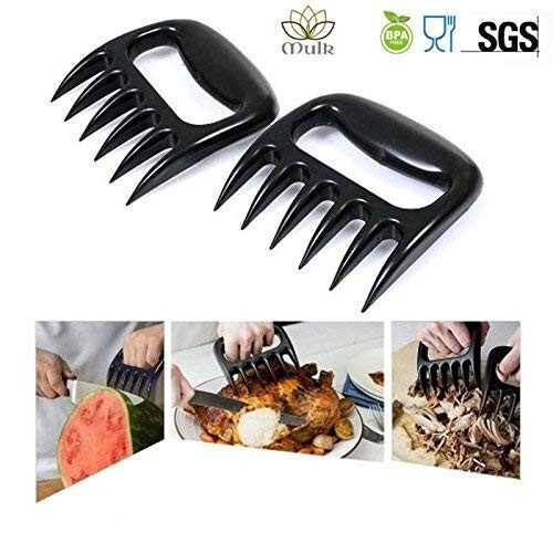 Set of 2 BBQ Meat Shredder Claws Superior Heavy Duty and Heat Resistant Handles