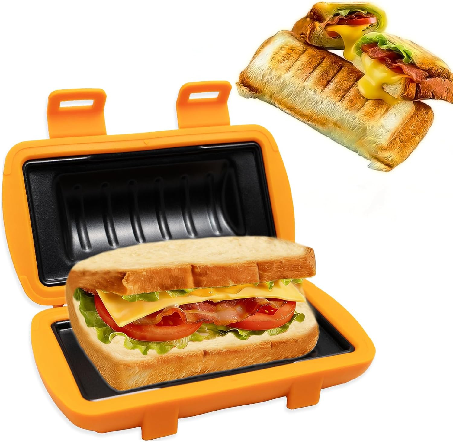 Microwave Sandwich Maker, Grilled Cheese Maker, Panini Press, Hot Dog Toaster Ma