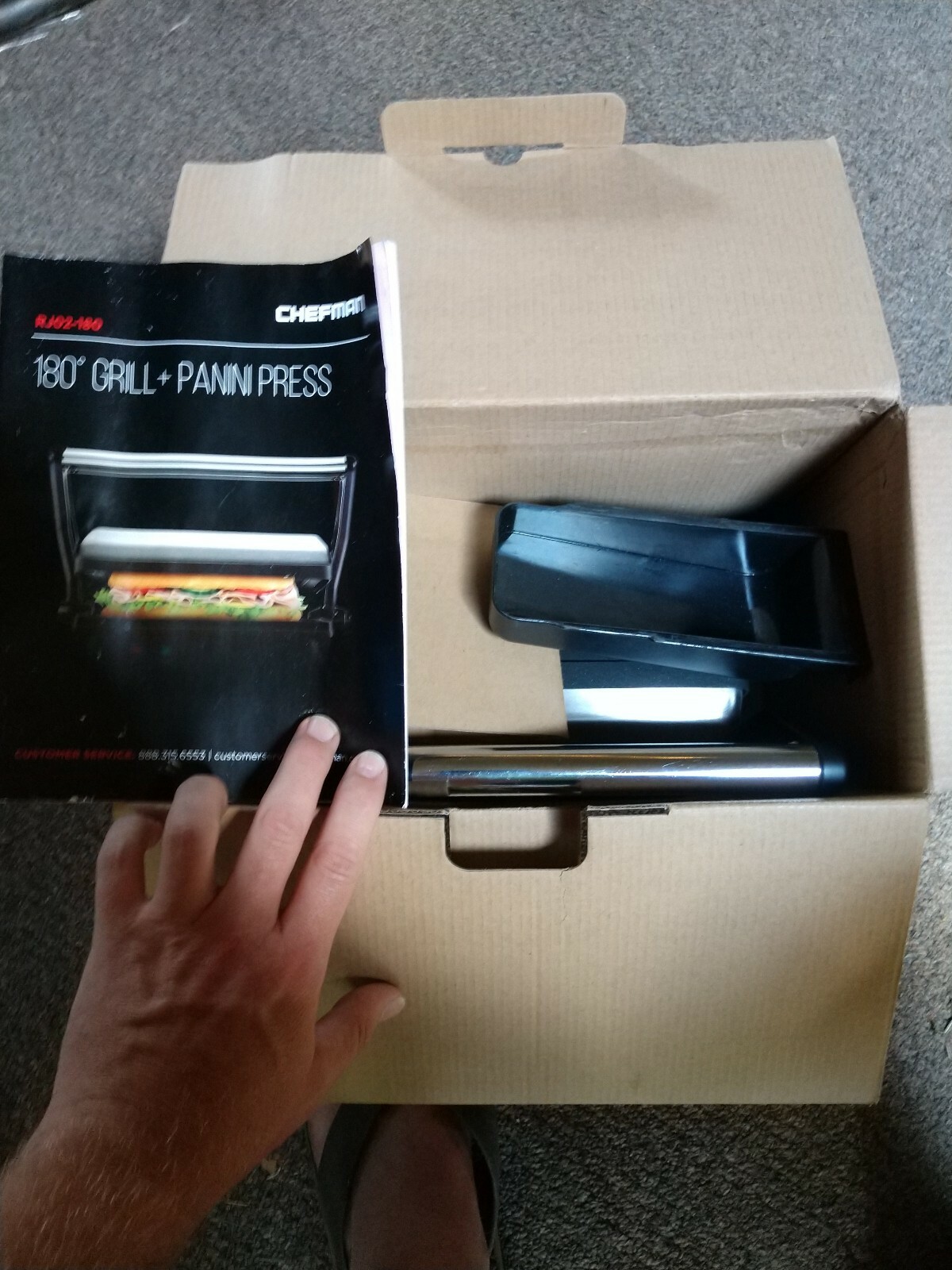 Chefman Multifunctional 180° Grill + Panini Press