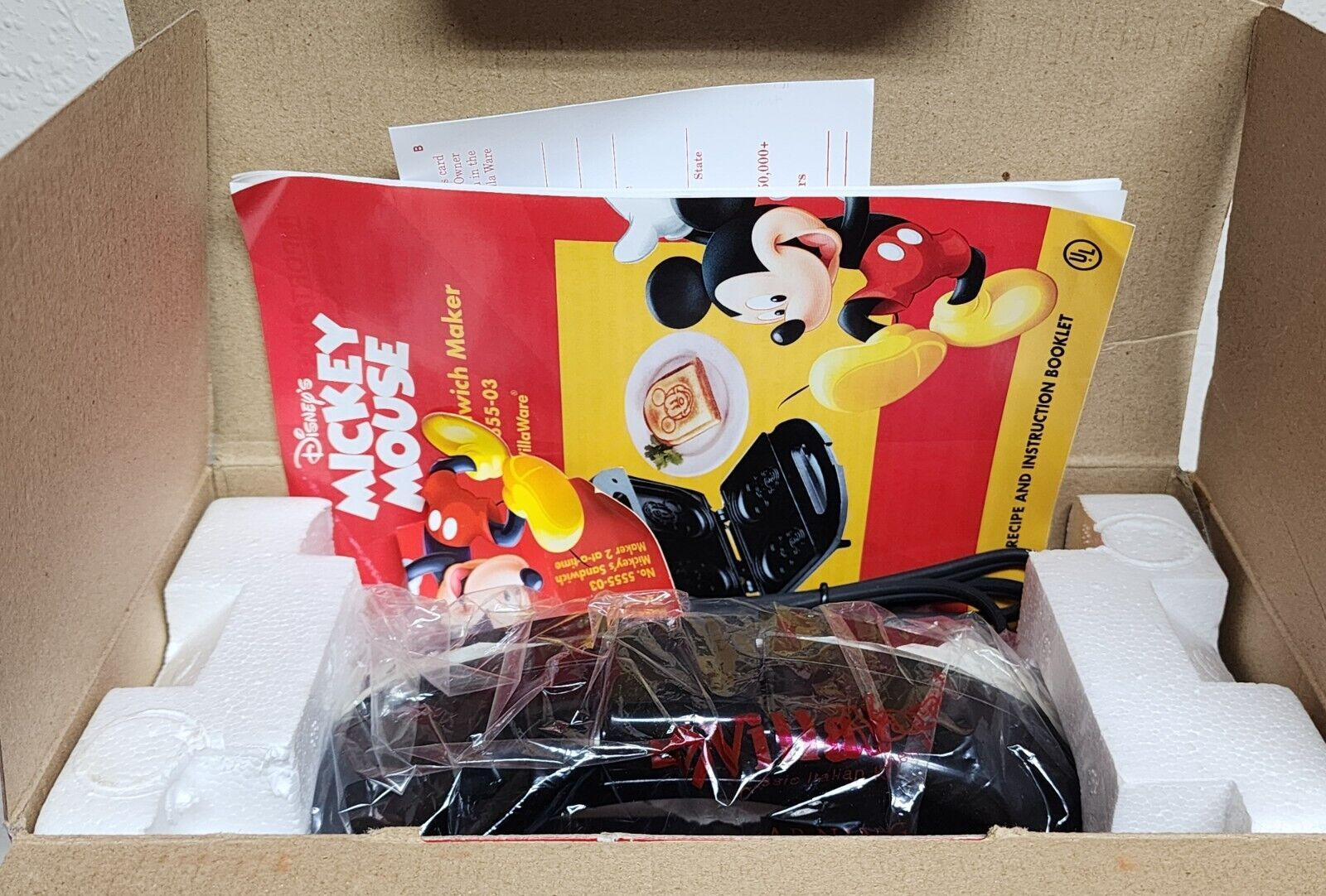 VillaWare V5555-03 Mickey’s Sandwich Maker