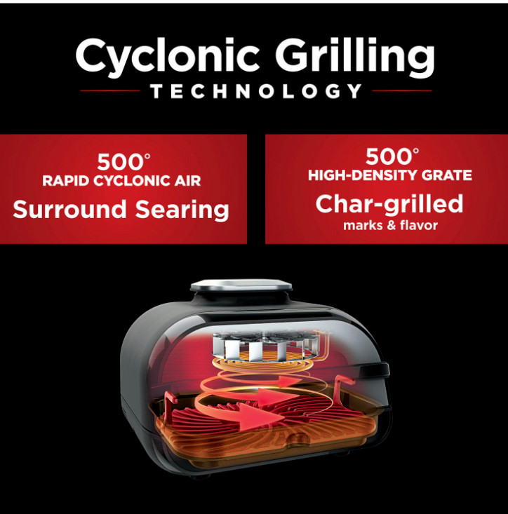 NEW Ninja Foodi 5-in-1 Indoor Grill, Air Fryer, Roast, Bake, Dehydrate – BG500A