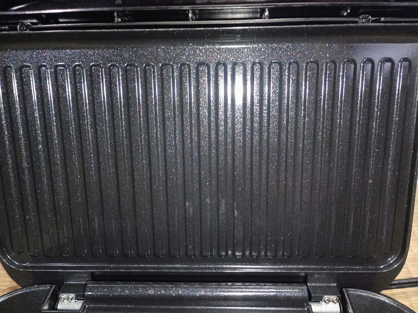 George Foreman GRP1060B-TX Grill Panini Press Ceramic Removable Plates OPEN BOX