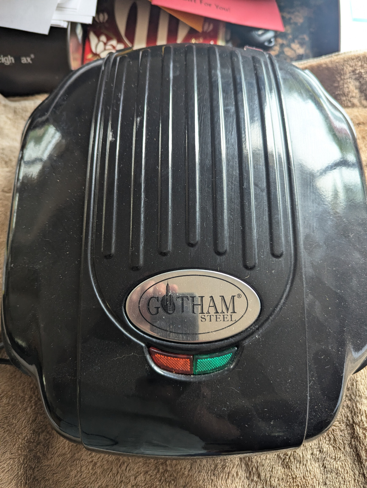 GOTHAM STEEL ELECTRIC SANDWICH GRILL GSG-001 copper plates electric cookware