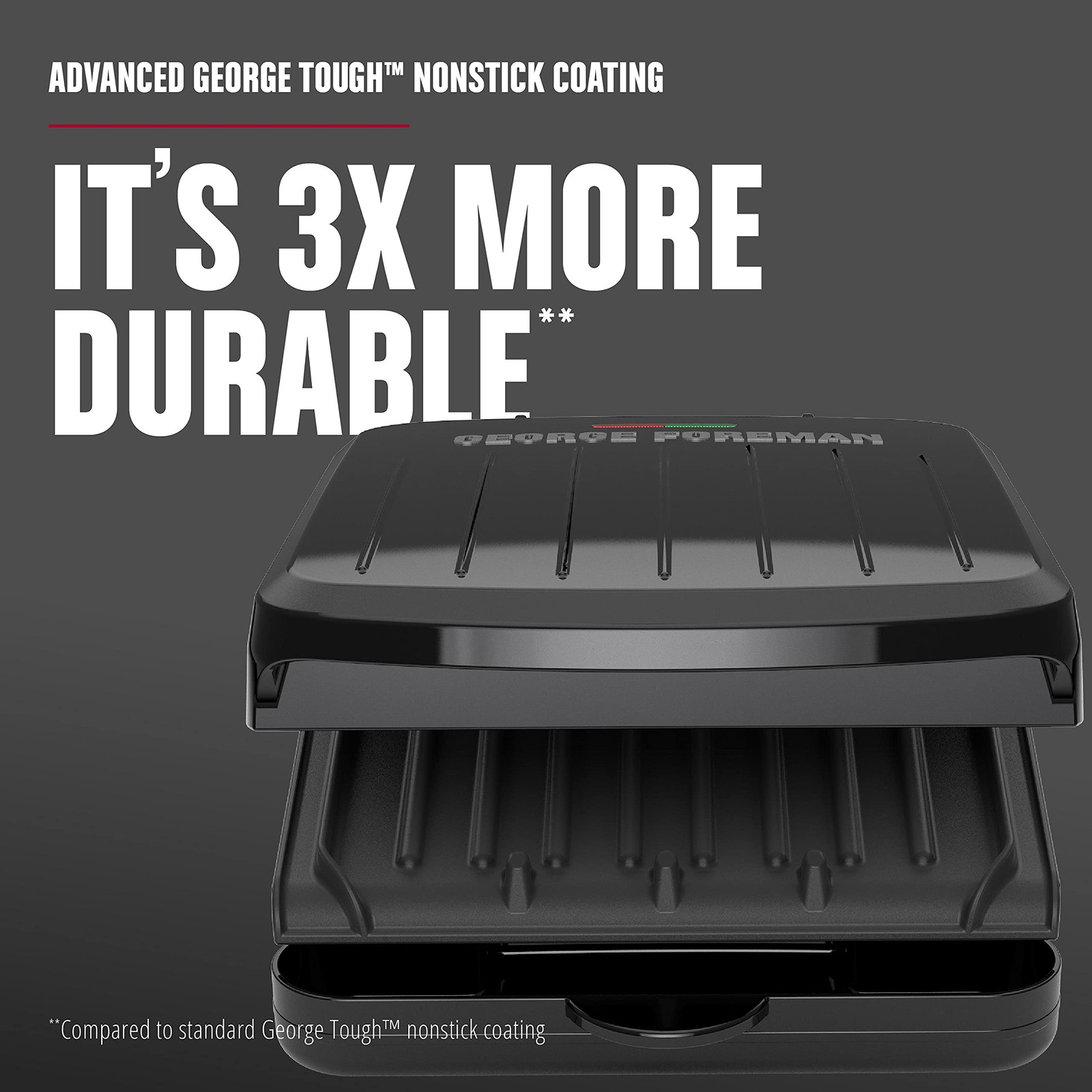 George Foreman 2-Serving Classic Plate Electric Indoor Grill and Panini Press…