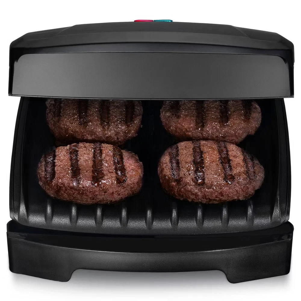 NEW – Gourmia 3-in-1 Cooking Plate Grill Contact Panini Maker Compact Black